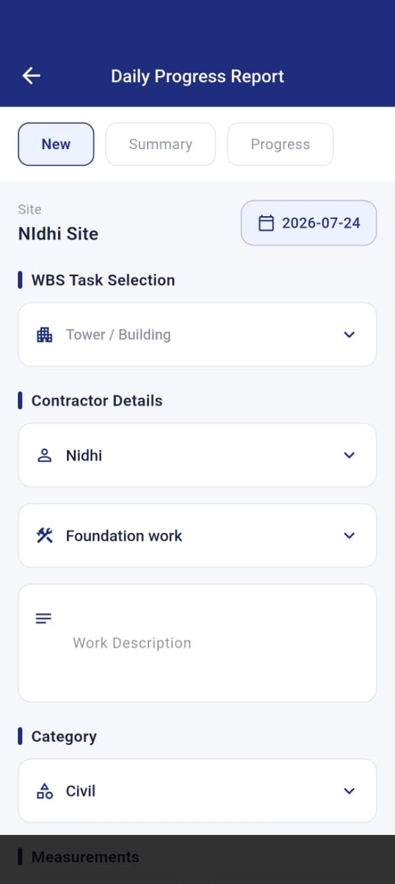 Konstrux daily progress report