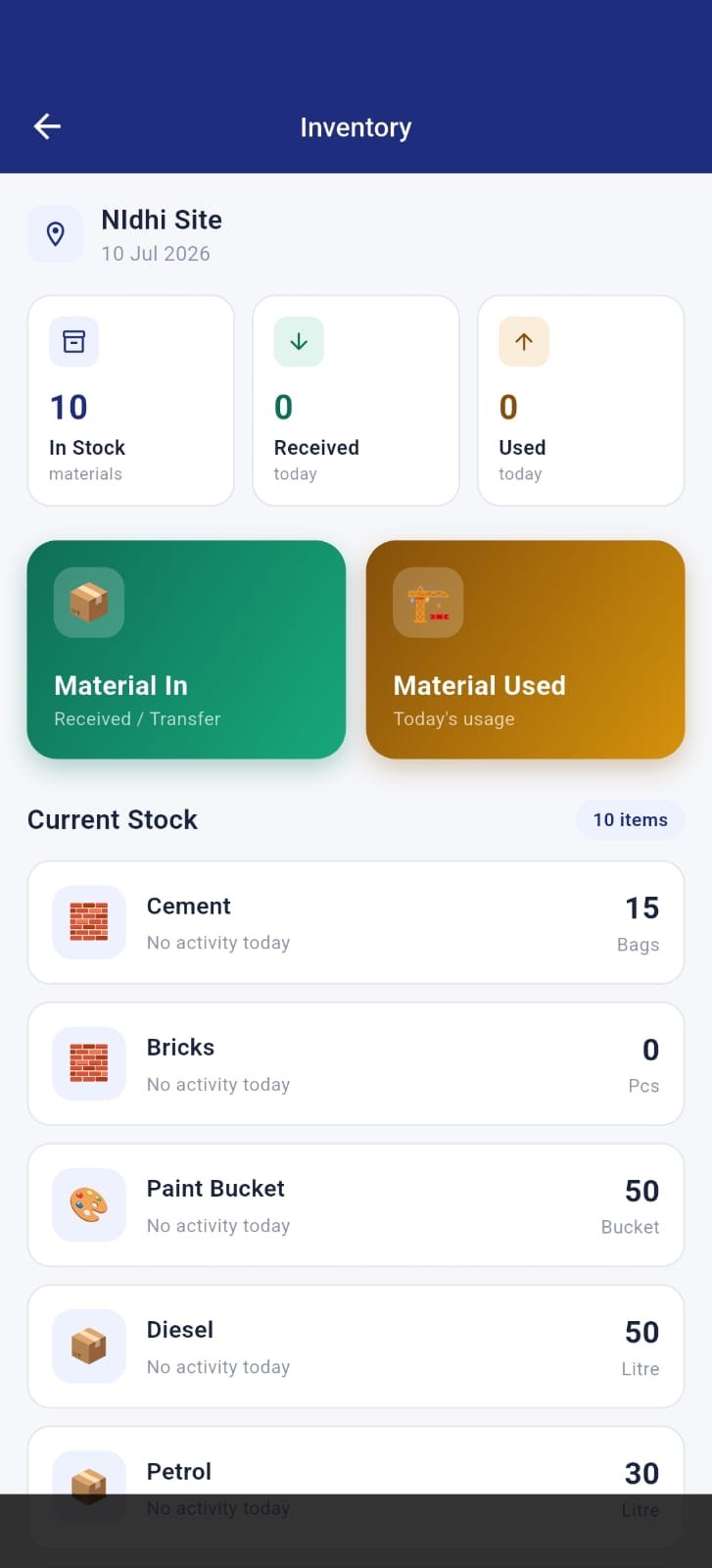 Konstrux material screen